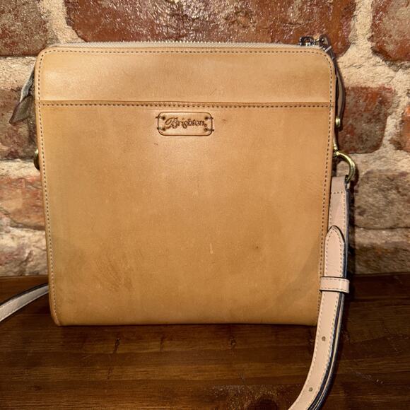 Brighton Belle Jardin floral coated canvas leather crossbody embroidered - Picture 4 of 9